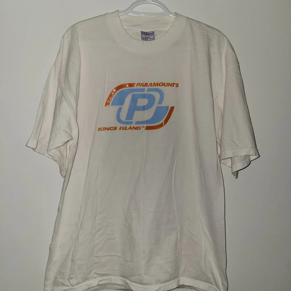 Vintage Paramount's Kings Island Short Sleeve T-Shirt Size XL All Sport